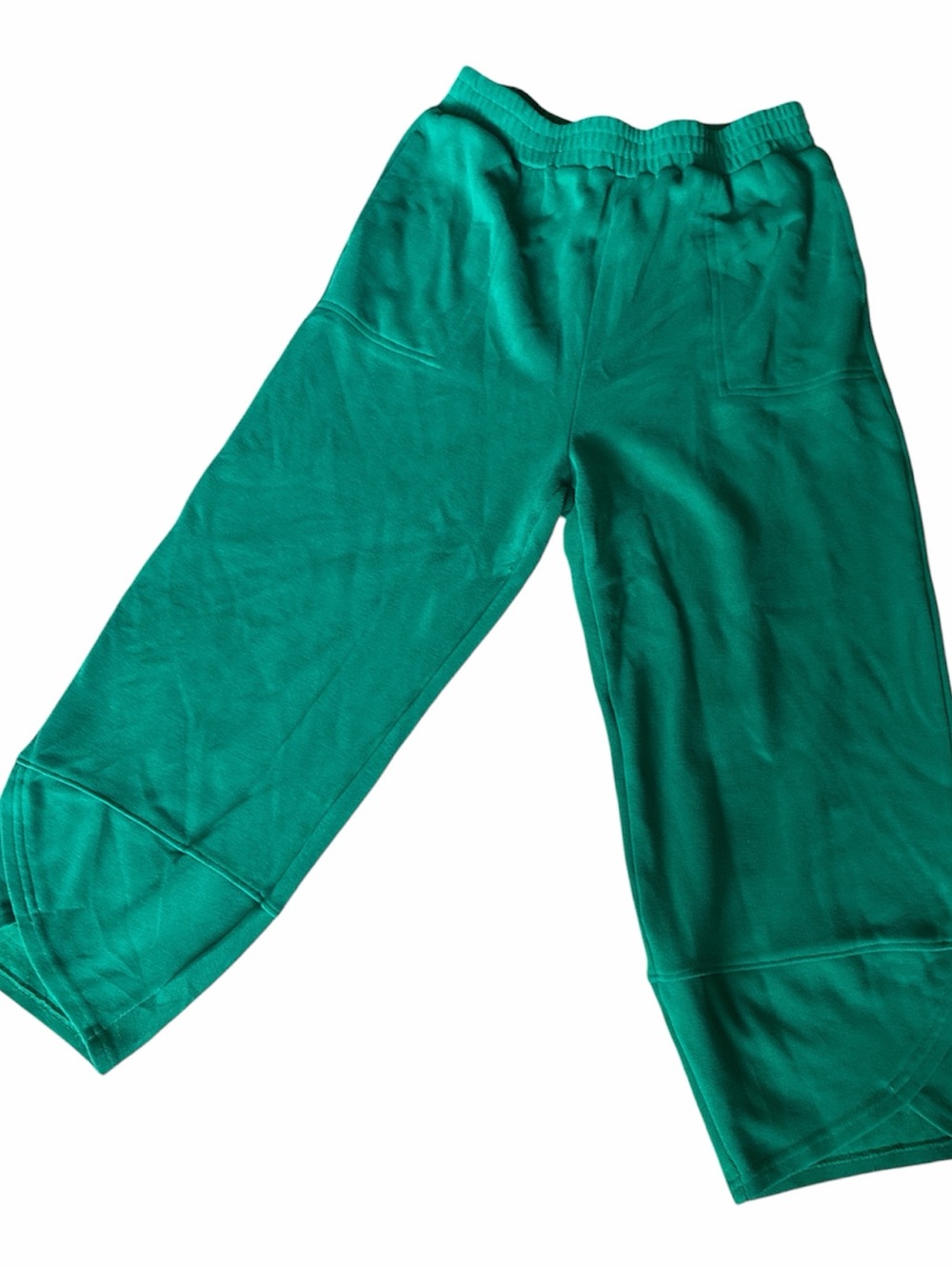 Barrel leg Pull-On Pants in green